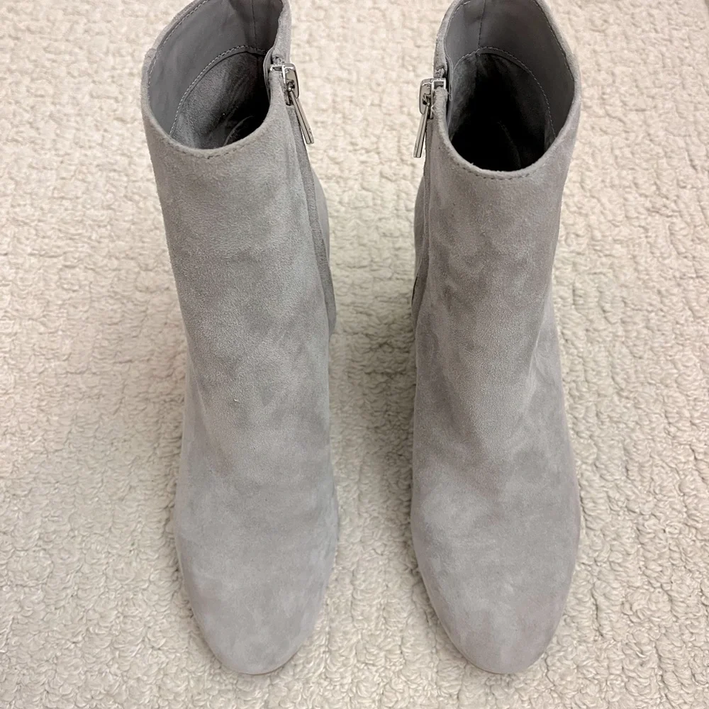 Sam Edelman Gray Suede Booties - Picture 2 of 3